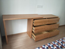 源氏木語(yǔ)臥室斗柜梳妝臺電腦桌一體L型轉角化妝臺日式原木化妝桌 1.2mL桌+1.2m六斗柜 曬單實(shí)拍圖