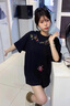 HXHK青少年日系創(chuàng)意蠟筆小新動漫重磅夏季印花寬松短袖T恤美式復(fù)古T恤 藏青色 XL 曬單實拍圖