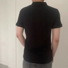 皮爾卡丹短袖男士t恤夏季新款潮流帥氣翻領(lǐng)純色體恤商務(wù)休閑黑色polo男衫 黑色 3XL 165-180斤 曬單實(shí)拍圖