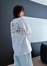 404MOBGANG【楊超越同款】茉莉花刺繡t恤短袖男女潮流美式復古涼感防曬 黑色 XL 曬單實(shí)拍圖