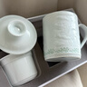 守勤堂景德鎮(zhèn)茶杯陶瓷泡茶杯茶水分離杯辦公室茶杯帶蓋濾茶杯會議杯高檔 錦繡江山450ml 曬單實拍圖