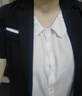 羅蒙（ROMON）短袖西裝套裝女裝2024夏季薄款小個(gè)子短款修身一?？勐殬I(yè)西服外套 黑色西裝 3XL 曬單實(shí)拍圖