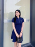 Teenie Weenie小熊女裝連衣裙2025夏季新款休閑活力清新時(shí)尚POLO裙 藏青色 S 曬單實(shí)拍圖