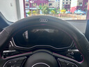 HOCASEN奧迪汽車方向盤套真皮碳纖維吸汗防滑超薄a6l/a4l/a3/a7l/q3/q5l D形/碳纖皮-黑色-奧迪標(biāo) 曬單實(shí)拍圖