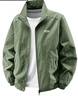 JEEP SPIRIT吉普夾克男士春秋外穿戶外運(yùn)動(dòng)寬松立領(lǐng)外套休閑服上衣 軍綠色 3XL 曬單實(shí)拍圖