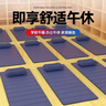 歐梵普（oufanpu）午睡墊午休墊午睡墊打地鋪子戶(hù)外單人折疊床墊防潮地墊加厚防潮墊 厚款1.5CM【深藍色】帶枕頭 曬單實(shí)拍圖