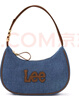 Lee女士包包飛織丹寧腋下包新款通勤休閑手拎手拿包節日送女友禮物 牛仔藍【肩帶獨特五金logo】 曬單實(shí)拍圖