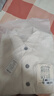 馬登工裝 法式三袋夾克燈芯絨撞色拼接外套重磅純棉白牛翻領(lǐng)上衣男秋 米白色 L 曬單實(shí)拍圖