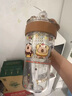 ONEDAY冰霸杯水杯大容量帶茶漏倉泡花茶杯女士生高顏值吸管飲用水杯夏天 卡皮巴拉（直飲+吸管）860ml 曬單實(shí)拍圖