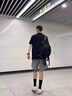 NASAWASSUP官方聯(lián)名黑色短袖男polo衫痞帥夏季潮男正肩襯衫領t恤美式重磅寬 黑色CD06-MBFS XL 【建議130斤-150斤】 曬單實拍圖