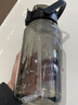 恩爾美運動(dòng)水杯超大容量男夏吸管耐高溫塑料2000ml水壺噸桶噸軍訓水杯子 【漸變黑/材質(zhì)升級】 1500ml 曬單實(shí)拍圖