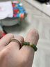 小米星《春時(shí)敘》和田玉碧玉菠菜綠色小米珠戒指女翡翠玉石戒環(huán)新中式 碧玉18K金戒指(彈力繩)《春時(shí)敘 S碼港號12 曬單實(shí)拍圖