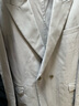 無印良品（MUJI） 男式 彈力 雙排扣 夾克 男士外套春秋款 男裝西裝小西服AD0V9A4S 淺灰棕色 XL(180/104A) 曬單實(shí)拍圖