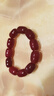 萬(wàn)宗紅瑪瑙手串男桶珠手鏈男款天然紅玉髓佛珠本命年紅繩男 曬單實(shí)拍圖