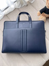 BALLY巴利[新年禮物]深藍色牛皮革男士公文包6310276 深藍色 均碼 曬單實(shí)拍圖