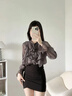 黛芮婷黑色短裙女夏新款職業(yè)顯瘦半身裙女高腰緊身包臀裙收腰褶皺包臀裙 黑色 帶安全褲防走光 M 95-105斤 曬單實(shí)拍圖