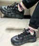 FILA 斐樂官方男鞋CROISSANT摩登運(yùn)動鞋可頌鞋老爹鞋 黑/影黑灰-BC 41 曬單實(shí)拍圖
