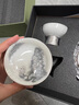 澤名家墨龍鎏銀西施壺功夫茶具套裝簡約中式送長輩生日禮物 鳳鳴西施壺+2杯+壺承 曬單實拍圖