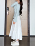 法舒琳法式小香風藍色連衣裙子女2025超火新款小個子小香風氣質(zhì)長裙套裝 藍色上衣+半身裙 M 建議45-55kg 曬單實拍圖