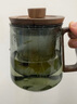 金鑲玉玻璃茶杯 高硼硅耐高溫木把玻璃杯可過濾茶水分離杯馬克杯茶具 墨色玻璃辦公杯 曬單實拍圖