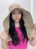 諄梧防曬帽子太陽(yáng)帽遮陽(yáng)遮臉披肩護頸一體男女戶(hù)外旅游登山釣魚(yú)漁夫帽 升級款-斗篷帽卡其 曬單實(shí)拍圖