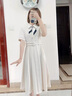 璇醇教師教資面試連衣裙夏季女裝正式場(chǎng)合顯瘦襯衫答辯穿搭服裝 杏色 XL 曬單實(shí)拍圖