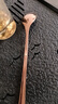 天喜（TIANXI）長(cháng)柄咖啡勺攪拌勺加長(cháng)把甜品勺子精致杯子用牛奶攪拌棒嬰兒奶粉勺 玫瑰金18cm/單支裝 曬單實(shí)拍圖