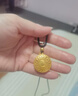 金至尊黃金吊墜八寶羅盤(pán)大版古法999足金掛墜配黑繩生日禮物計價(jià)11.88克 曬單實(shí)拍圖