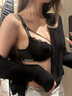 The BlenderAAT輕奢品牌女士內(nèi)衣女性感小胸聚攏顯大字母肩帶收副乳文胸套裝 輕奢黑套裝 70A 70B (適合32B) 曬單實拍圖