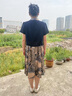 啄木鳥(niǎo)新中式媽媽夏裝雪紡連衣裙2025新款中老年女夏季貴夫人中國(guó)風(fēng)裙子 藏青 XL 建議 90-105斤 曬單實(shí)拍圖