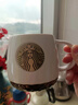 星巴克（Starbucks）馬克杯禮盒咖啡杯新婚禮物杯子限量版2025水杯陶瓷杯生日伴手禮品 柿子四方珍珠棉白色人魚(yú)杯禮盒 曬單實(shí)拍圖