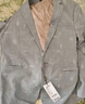 才子男士西服套裝25春夏新品灰白撞色平駁領(lǐng)一料扣商務(wù)休閑西裝西褲 曬單實(shí)拍圖