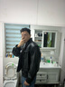 伯爵卓爾【cleanfit簡(jiǎn)約風(fēng)】痞帥機車(chē)PU皮夾克男裝仿皮外套男2025春季新款 森林黑（墊肩設計） 2XL (185) 曬單實(shí)拍圖