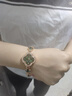 四葉草手表女士手鏈?zhǔn)直龛傘@時尚送老婆送女友情人節(jié)禮物手表 C085翡翠綠【高檔皮盒】 24mm 曬單實拍圖