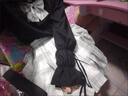 柏潮日系jk制服襯衫女學(xué)院風(fēng)洛麗塔內搭喇叭袖娃娃領(lǐng)露肩長(cháng)袖寬松上衣 黑色短袖(單件襯衫) S 曬單實(shí)拍圖