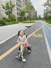 活石（LIVING STONES）兒童三輪車1-3-6歲寶寶平衡車腳踏車自行車遛娃神器三合一滑步車 四合一 咖 【一鍵折疊+燈光音樂】 小孩溜娃可推行多功能平衡車 曬單實拍圖