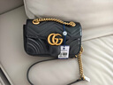 古馳（GUCCI）女包Marmont系列牛皮鏈條單肩包GG經(jīng)典斜挎包女士七夕 情人節(jié)禮物 小號(hào) 446744 DTDIT 1000黑色 古琦古奇古馳女包 曬單實(shí)拍圖
