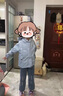 G.DUCKKIDS兒童沖鋒衣戶外春裝新款男女童連帽外套防風韓版寶寶寬松上衣洋氣 藍色 130cm 曬單實拍圖