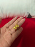 佐卡伊十里紅妝銀杏葉黃金耳飾漸變琺瑯足金耳鉤復(fù)古耳釘生日送女友禮物 約4.75g 多退少補 曬單實拍圖