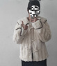 森馬（Semir）外套女冬短款圓領(lǐng)修身仿羊羔毛仿麂皮夾克小個(gè)子上衣101724108011 曬單實(shí)拍圖