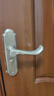 優(yōu)瑪門把手手柄門鎖手把柄配件衛(wèi)生間臥室家用室內(nèi)房門廁所木門 不銹鋼手柄-A款-左 曬單實拍圖