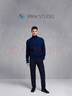 BMW STUDIO【美麗諾羊毛】寶馬男裝春秋休閑保暖男士針織開(kāi)衫毛衣 NAVY XL 曬單實(shí)拍圖