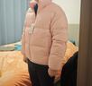 京東京造羽絨服女冬季立領(lǐng)短款面包服冬季外套女 晨曦粉 L 曬單實(shí)拍圖