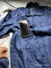 夏季牛仔工作服套裝男工廠車間工人工裝廠服休閑工程服薄款勞保服 夏季多口袋紐扣套裝 XL 175 曬單實(shí)拍圖