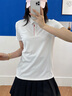 安踏【張雨霏同款】冰絲polo衫女夏季新款羽毛球短袖運動t恤162527126 雪花白-1 M (女165) 曬單實拍圖