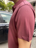喬沃（JOW）【68%醋酸】高端輕奢商務(wù)休閑條紋POLO衫男夏季中年男士短袖T恤 曬單實(shí)拍圖