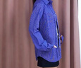 UNIFREE【秋裝新品】UNIFREE復(fù)古格子長(zhǎng)袖襯衫女美式復(fù)古高級(jí)感miu系襯衣 藍(lán)色 M 曬單實(shí)拍圖