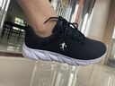 男鞋春季品牌透氣百搭時(shí)尚舒適運動(dòng)休閑鞋防滑輕便低幫軟底跑步鞋 N586黑白（網(wǎng)面） 42 曬單實(shí)拍圖