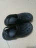 多菲尼森輪胎洞洞鞋男士夏季厚底增高防滑防臭沙灘涼鞋eva包頭拖鞋男外穿 黑色（建議往大拍） 43 (適合42-43） 曬單實(shí)拍圖
