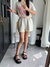 卓詩(shī)尼厚底涼鞋女款2025年夏季新款水鉆一字帶時(shí)尚百搭仙女風(fēng)軟底沙灘鞋 黑色 37 曬單實(shí)拍圖